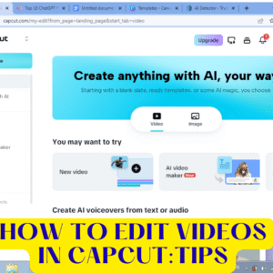 CapCut video editing tutorial for beginners