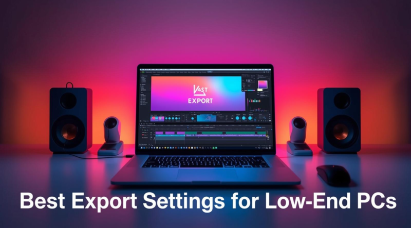 Best Export Settings for Low-End PC Video Editing