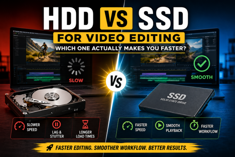 HDD vs SSD for Video Editing (2026): Which One Is Faster and Worth It?