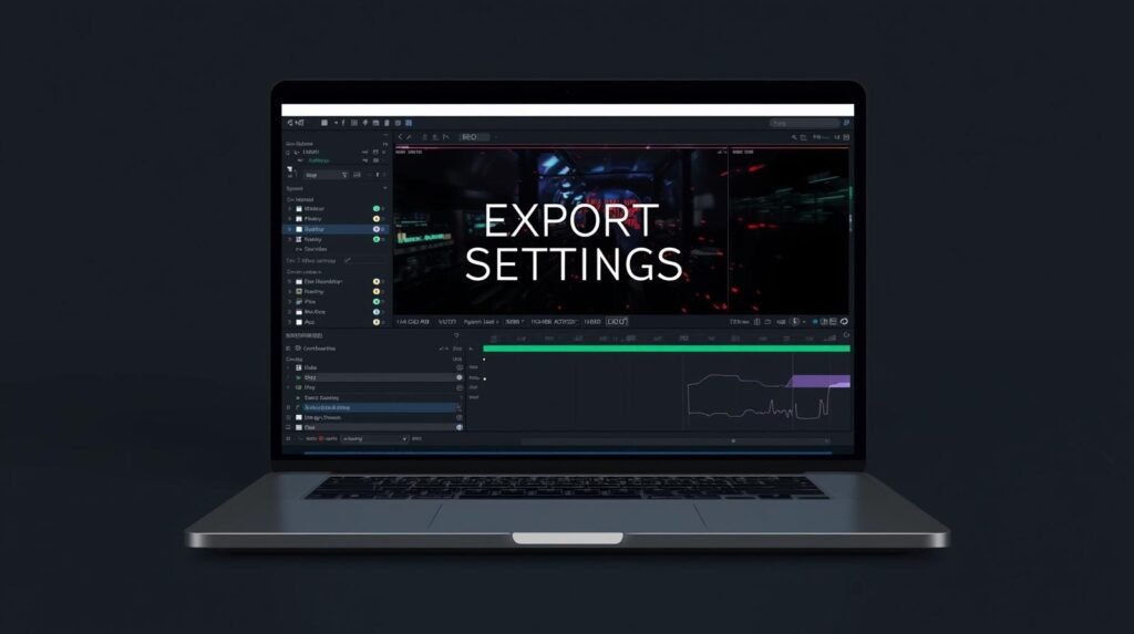 “export settings for youtube 4gb ram laptop”