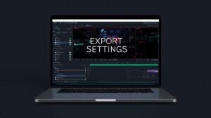 “export settings for youtube 4gb ram laptop”