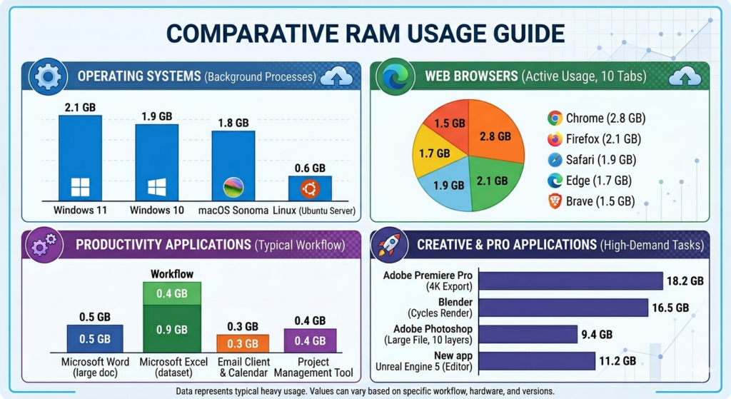 8GB vs 32GB RAM Editing Performance