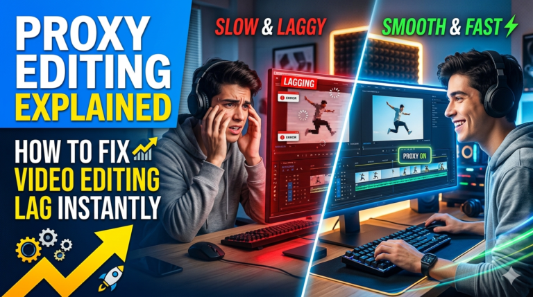 “Proxy Editing Explained How to Fix Video Editing Lag Instantly”