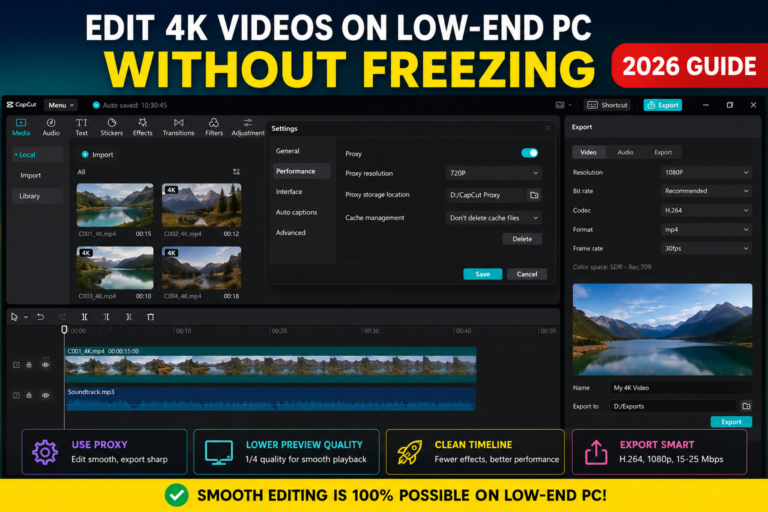 low end pc video editing